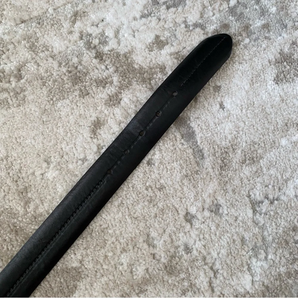 Bosca Black Leather Belt